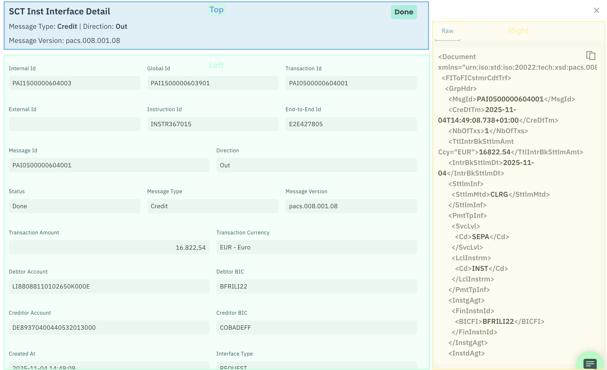 ImPAI user documentation screen reference